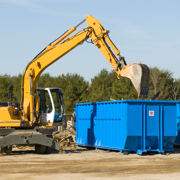 can i choose the location where the residential dumpster will be placed in Indian Rocks Beach FL